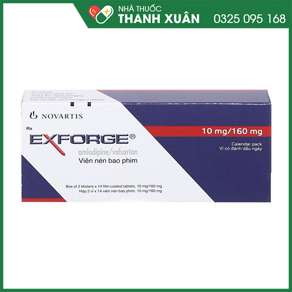 Thuốc Exforge 10/160 điều trị tăng huyết áp